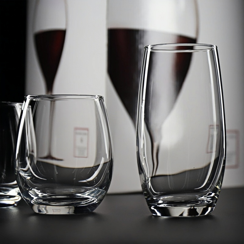 Wine To Beer To Liquor - 2 pçs vidro de uísque claro