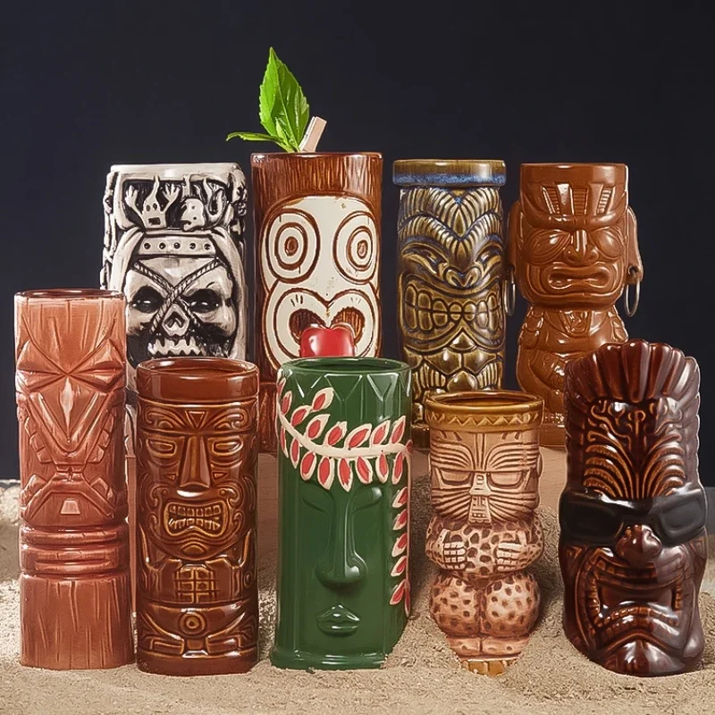 Caneca havaiana tiki, 60 tipos - Wine Beer Type avaliação e preço