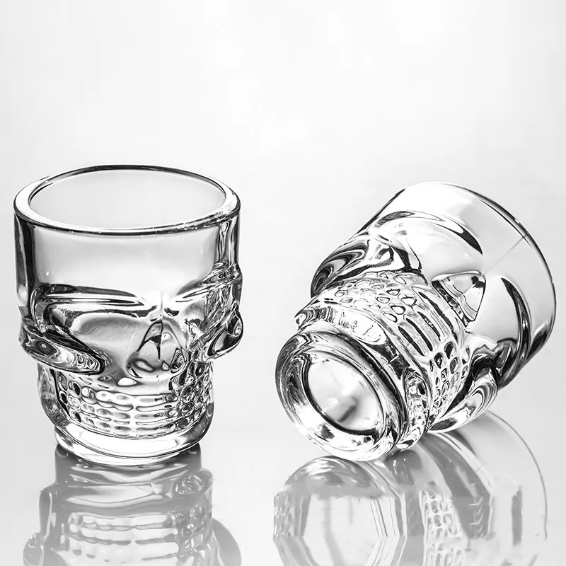 1/2 pçs crânio cabeça tiro cop - Wine To Beer To Liquor avaliação e preço