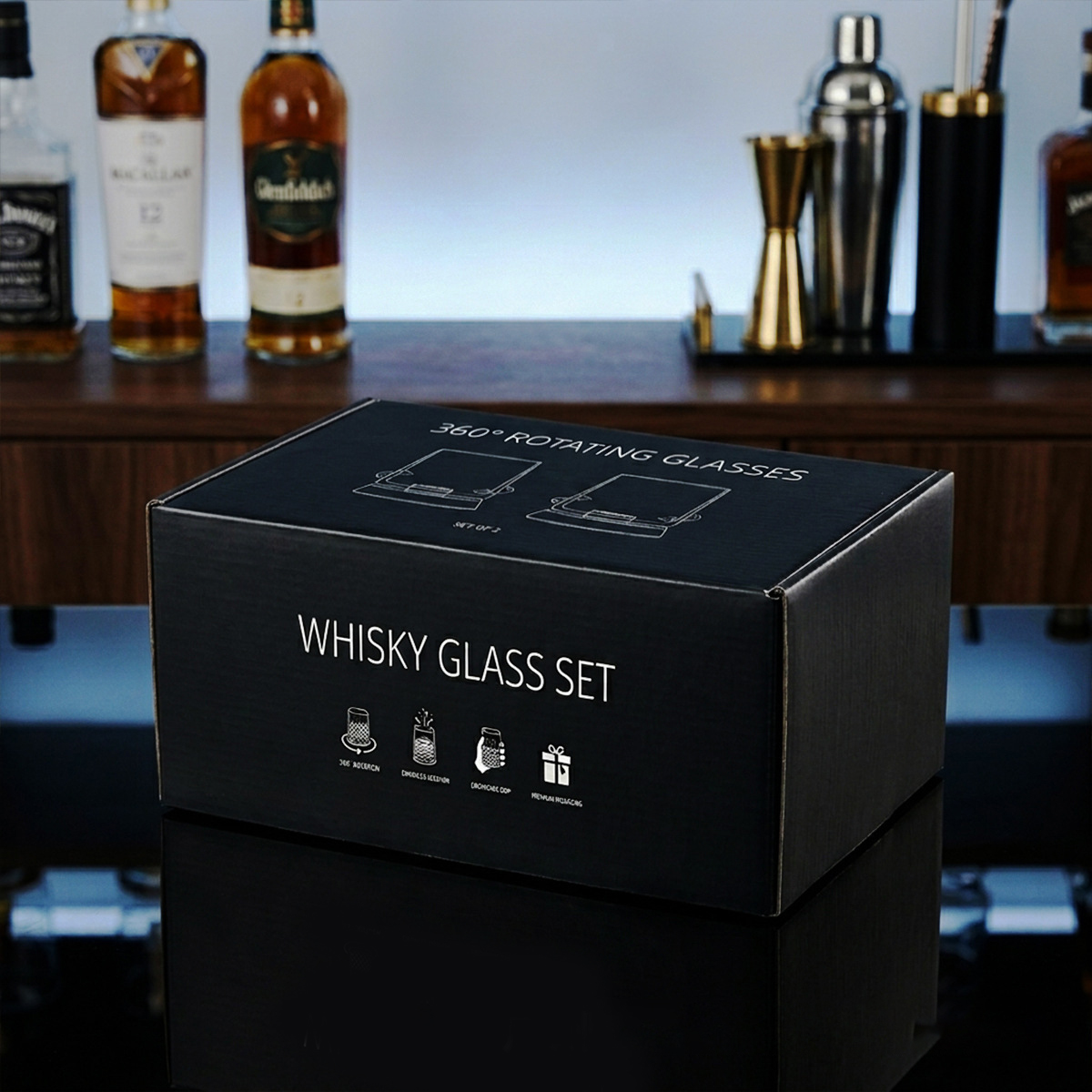 1 Par de Copos de Uísque Rotat - Wine To Beer To Liquor avaliação e preço