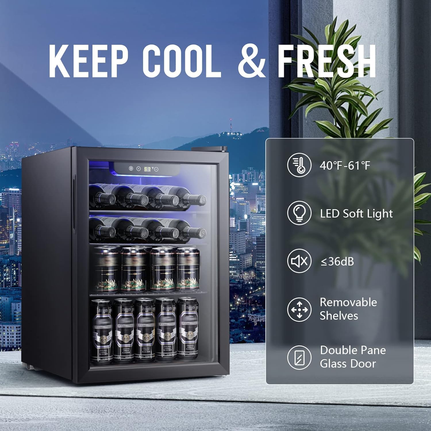 Refrigerador/Adega de Vinho de - Wine Beer Fridge Cabinet avaliação e preço