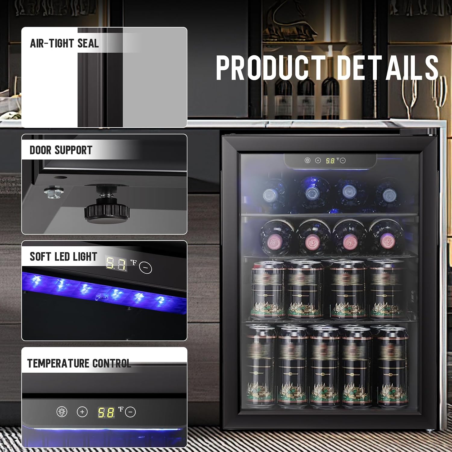Refrigerador/Adega de Vinho de - Wine Beer Fridge Cabinet avaliação e preço