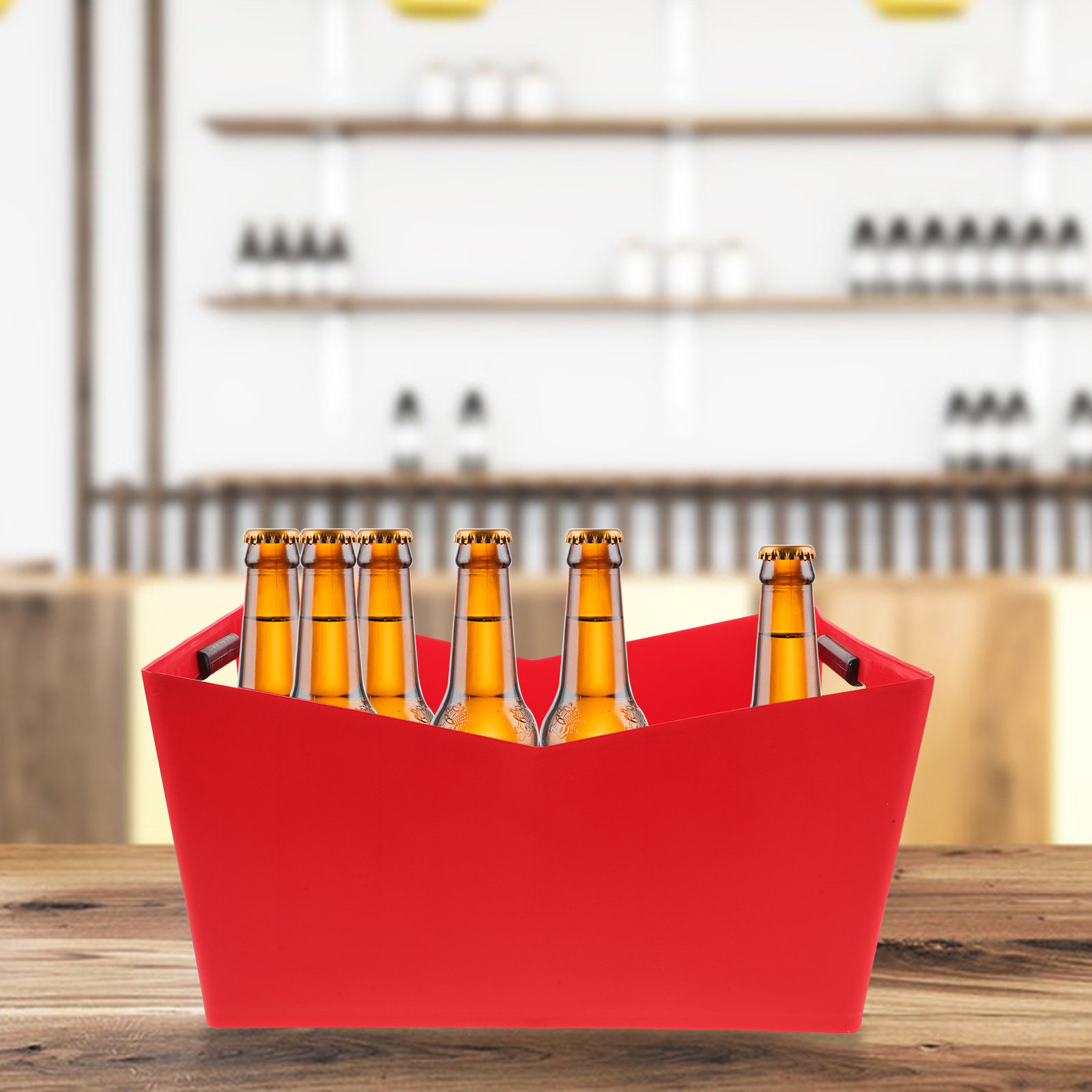 Balde de Gelo Plástico Tipo V  - Wine Beer Type avaliação e preço