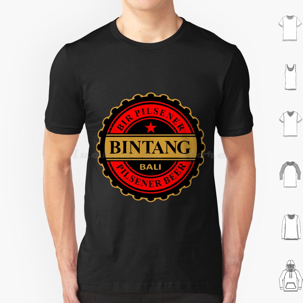 Camiseta de Algodão Bintang Pi - Wine To Beer To Liquor avaliação e preço