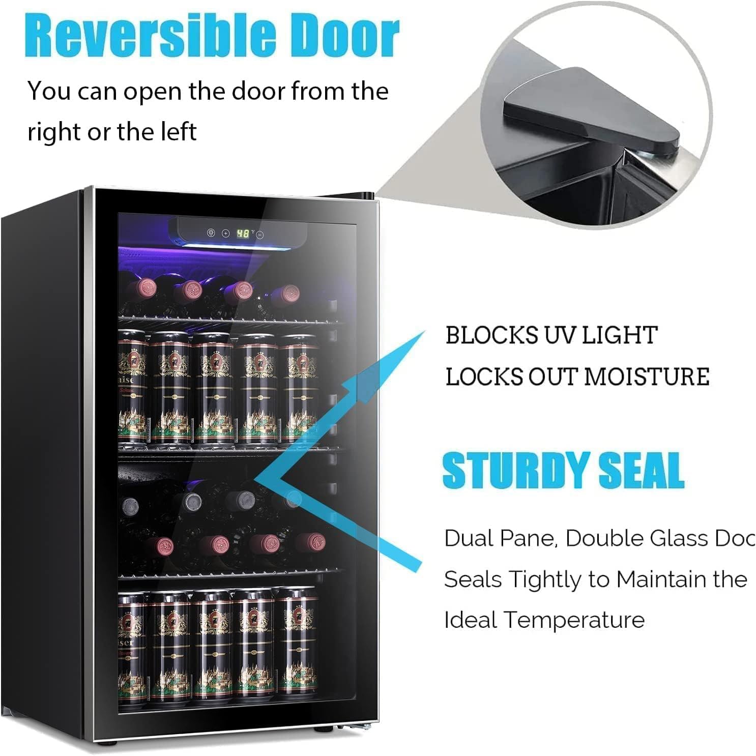 Refrigerador/Armário de Vinhos - Wine Beer Fridge Cabinet avaliação e preço